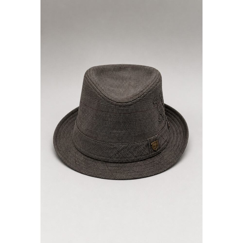 Peter Grimm Gray Plaid Fedora Hat – Size S/M